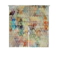 thumbnail image 1 of EREHome cubes Géométrique Japonais Noren Rideau Porte Porte Fenêtre Traitement Rideaux Coton Lin Rideau Taille 85x90, 1 of 1