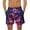 Purple, variant on LYEAA Mens Board Shorts Swim Trunks Elastic Waist Summer Beach Big Men's Swimming Shorts Hawaiian Colorful Tree Printed Surfing Casual Athletic Trendy Comfortable Swimsuit with Pockets Purple L