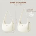thumbnail image 4 of Bolso de hombro Babysun Mini para mujer, nailon Crescent, 4 L, color marfil, 4 of 7