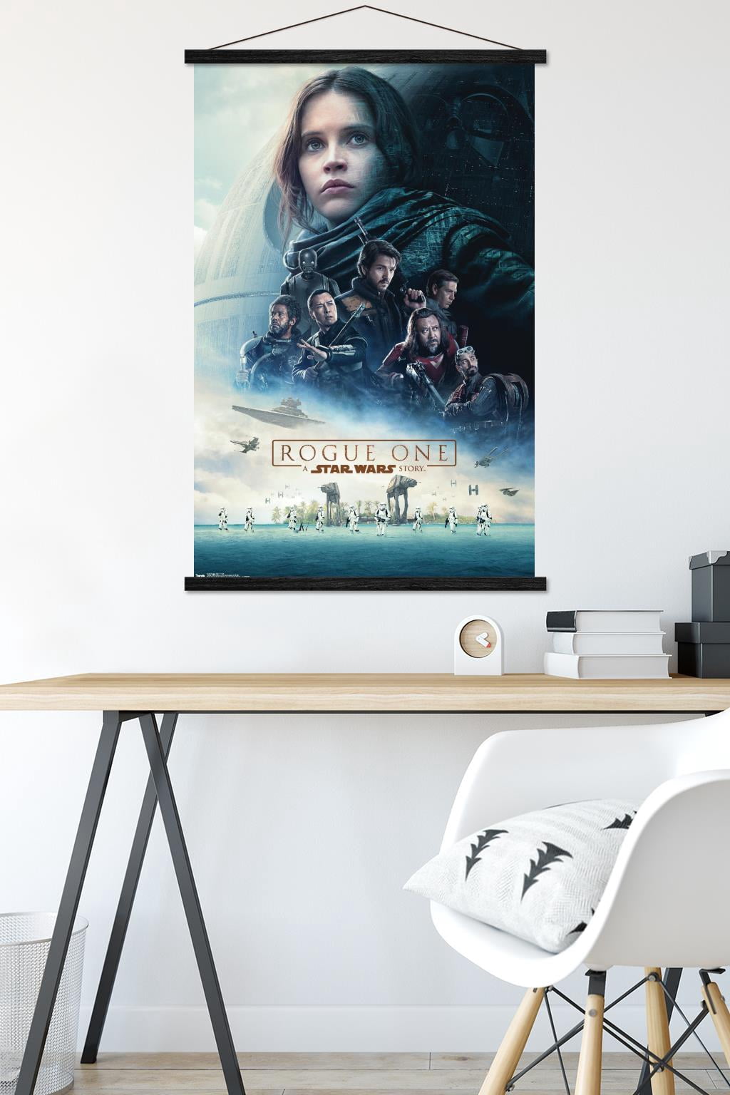 Star Wars: Rogue One - Unit Wall Poster with Wooden Magnetic Frame, 22.375" x 34"