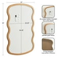 thumbnail image 6 of Kate and Laurel Holbrook Wavy Magnetic Dry Erase Board with Marker and Four Magnets, 24 x 36, Gold, Decorative Wall Organization White Board for Use as Apartment or Dorm Room Decor, 6 of 9