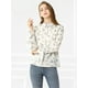 thumbnail image 3 of Blusa Floral Allegra K de Oficina Cuello Puntiagudo con Botones para Mujeres Blanco S, 3 of 6