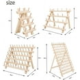 Sewing Thread Spool Storage Box Wooden Folding Frame Yarn Holder