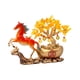 thumbnail image 3 of Estatua de caballo del árbol del dinero del Feng Shui, coleccionable, adorno decorativo, lingote del zodiaco Rojo naranja, 3 of 9