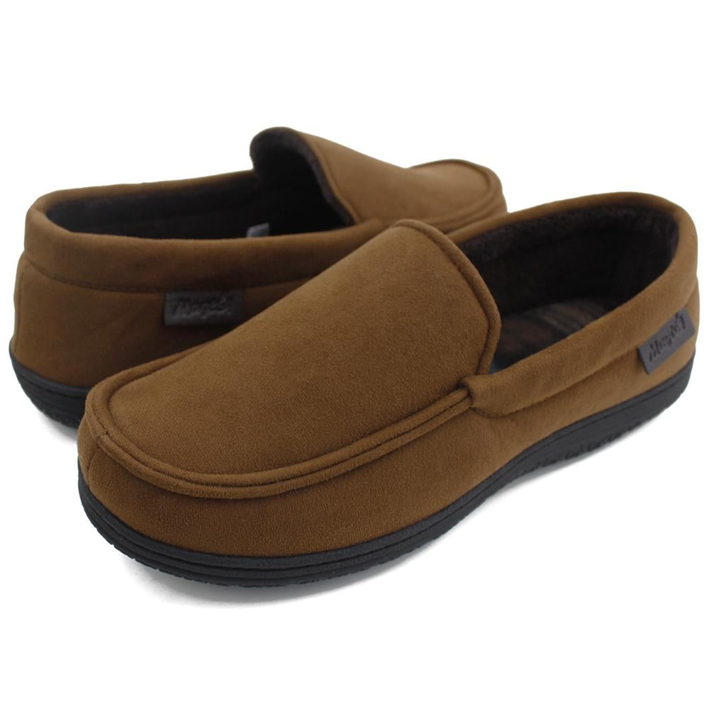 mens moccasin slippers soft sole