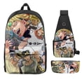 thumbnail image 1 of Set de mochilas JoJos Bizarres Adventures Anime de 3 piezas para niños, 1 of 3