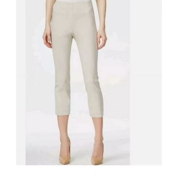 S.C. & CO. Women's Tummy Control Pull-On Pants, Tan 10