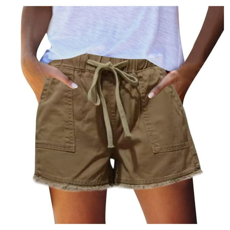 

Waist Women s Mid Fitting Short Pants Loose Summer Cargo Fashion Plus Size Pants Wide Leg Dress Pants for plus Size Women Print Pocket plus Size Womens Flannel Pajama Pants Womens Casual Pants