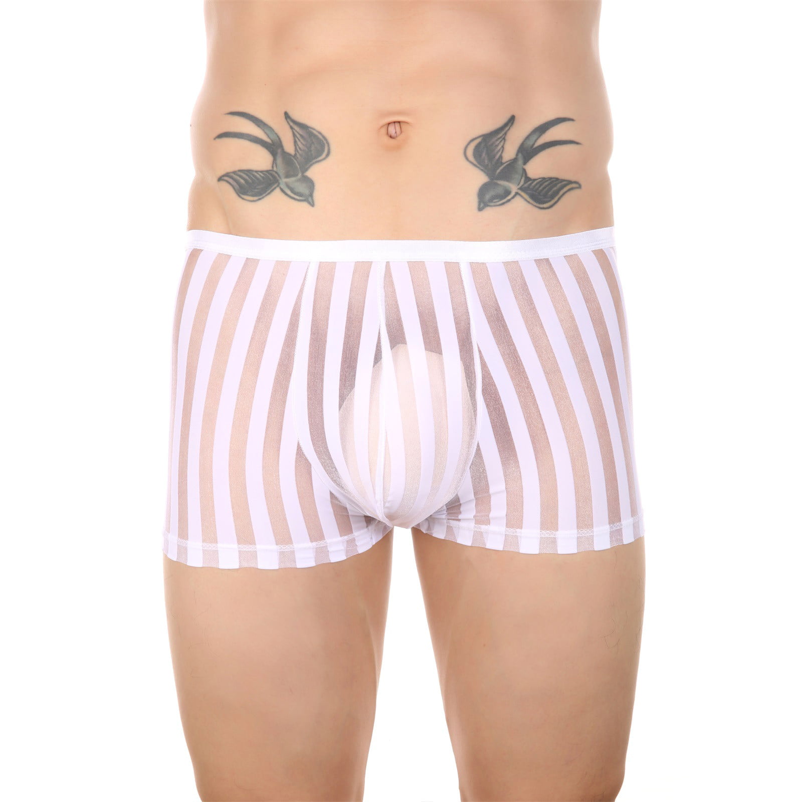 Eashery Underwear For Men Pack Men Pants Casual Mens Stretch Boxer Briefs  Soft Cotton Underwear White L 