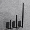 thumbnail image 5 of Soporte para papel de cocina de acero al carbono, sin perforar, estante de papel para gabinete, colgador de papel en rollo para el hogar, estante de almacenamiento de trapo de envoltura de plástico, 5 of 5