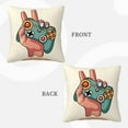 thumbnail image 3 of ZICANCN Golf Player Gaming Console Throw Pillow Covers, Bed Couch Sofa Knit Decorative Pillow Covers for Living Room Farmhouse, 16"x16", 3 of 8