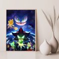 thumbnail image 3 of Pósteres artísticos de S-Sonic H-Hedgehog para decoración de paredes, imágenes para decoración del hogar, decoración de paredes de habitaciones, pintura sobre lienzo, póster personalizado, 3 of 5