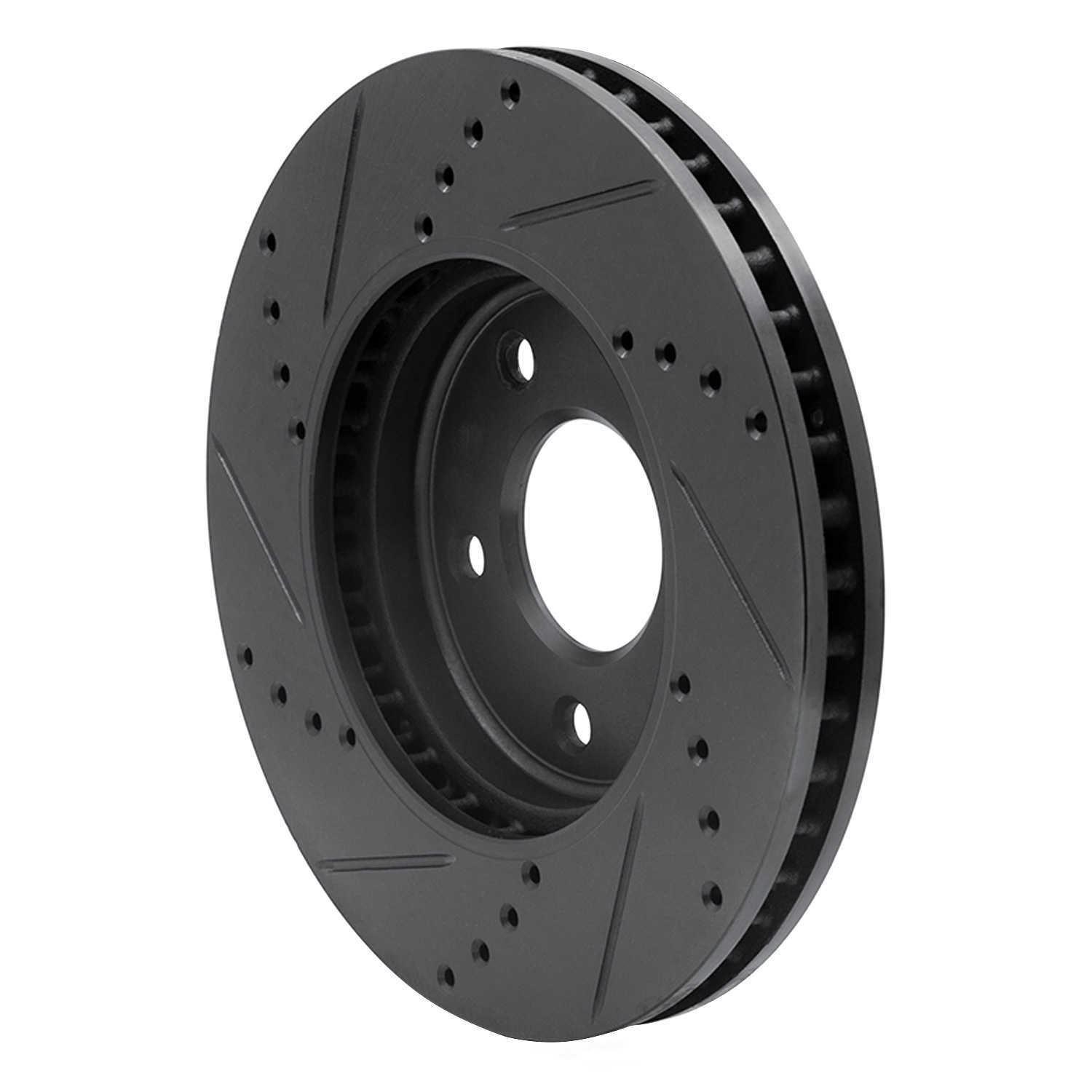 Dynamic Friction Company 633-67103R DFC Brake Rotor - Drilled And Slotted - Black