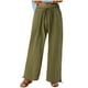 thumbnail image 2 of WILLBEST Pantalones Casuales Holgados para Mujer, Ropa de Trabajo Cómoda con Bolsillos, Cintura Alta Elástica, Bolsa de Papel con Cordón para Un Estilo Diario. Grande, 2 of 8