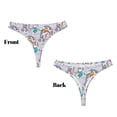 thumbnail image 3 of Balery Unicorn DoingYoga Tangas de Algodón para Mujer con Estampado – Ropa Interior Sexy, Transpirable, G-string-X-Small, 3 of 6
