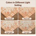 thumbnail image 7 of Design&I 8'x10' Washable Area Rug Boho Distressed Vine Geometric Border Southwestern Stripe Motif for King Size Bedroom, Under Bed, Sleek Flatweave Pet Friendly, 7 of 7