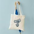 thumbnail image 4 of CafePress - Cute Gray Koala Tote Bag - Unisex Canvas Tote Bag, Beige, 1-Piece, 4 of 6