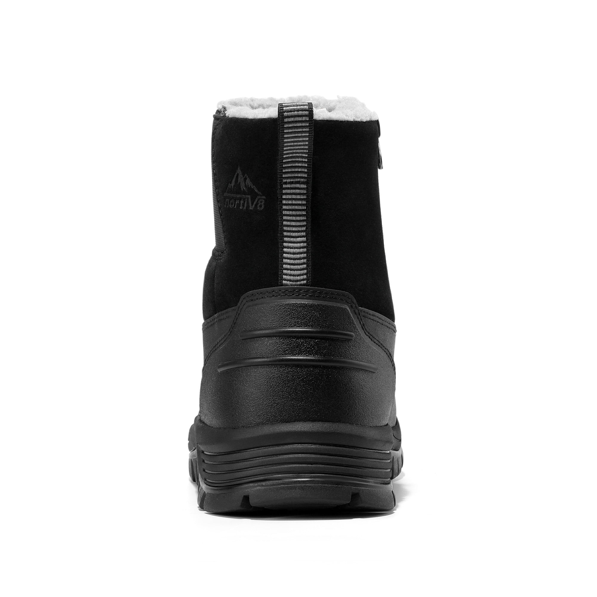 NORTIV 8 Mens Slip on Winter Waterproof Rain Boot for Outdoor