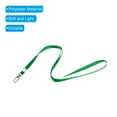 thumbnail image 4 of Uxcell Polyester Flat Strap Neck Lanyards with Clip Swivel Hook Green 50 Pack, 4 of 5