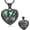 Black-Always, variant on Cremation Jewelry Guitar Heart Urn Necklace for Human Ashes for Women Men Abalone Shell Memorial Ashes Keepsake Pendant