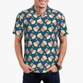 thumbnail image 5 of Wukai Popcorn With Glasses Men’s Polo Shirts,Quick-Dry Athletic Shirt,Classic Fit Shirts-Medium, 5 of 8