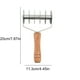 thumbnail image 3 of Cortador de pasta ondulado de seis ruedas con mango de madera | Cuchillo de rodillo de acero inoxidable para masa de pizza, repostería y repostería | Herramienta manual de corte para cocina y, 3 of 6
