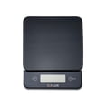 thumbnail image 2 of Taylor Precision Products 11lb Glass Platter Digital Kitchen Scale Black 3807BK21 8" Sides, 2 of 6