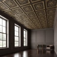 thumbnail image 3 of 223 - La Scala 2 ft. x 2 ft. PVC Glue-up or Lay in Ceiling Tile in Antique Brass (400 Sq.ft / Pack) - 50 Pieces, 3 of 19