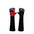 thumbnail image 1 of Safety Work Leather Welding Animal Handling Gloves Bite Proof rips Vet Training Scratch, 1 of 7