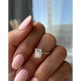 thumbnail image 4 of 3.00Ct Elongated Cushion Cut Lab-Grown Diamond Engagement Ring, Hidden Halo, 18K White Gold, 4 of 7