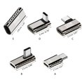 thumbnail image 3 of WET 100W 20Gbps Tipo C Cargadores Adaptador De Transferencia De Datos Convertidor De 90 Grados En Ángulo Recto Para Tabletas De Teléfono Portátil, 3 of 4