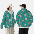 thumbnail image 5 of Picia Starfish and Shell Women's Men's UPF 50+ Sun Protection Hoodie Shirt Long Sleeve SPF Fishing Outdoor UV Hiking Lightweight Shirts-Large, 5 of 9