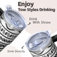 thumbnail image 4 of Bohemian Style 20oz Tumbler with Lids & Straws, Stainless Steel Insulated Coffee Cup, Double Wall Vacuum Leakproof Travel Mug, 4 of 5