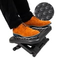 thumbnail image 1 of Mind Reader Foot Rest, Under Desk at Work, Ergonomic, Height Adjustable, Office, Plastic, 18"L x 13.5"W x 6.5"H, Black, 1 of 7