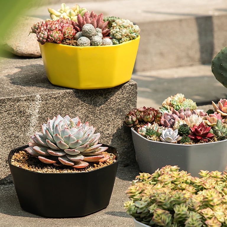 indoor self watering planter Self-Watering Tall Square Pot System for Indoor Plants (Set of 3)