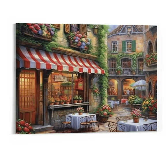 Creowell  Buon Appetito Canvas Wall Decor for Living Room, Bedroom, Bathroom, Kitchen, Office, Bar, Dining & Guest Room - Ready to Hang -20x16 Inch