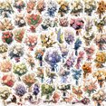 thumbnail image 2 of Pegatinas con ramo de flores, confesión romántica, 60 unidades, 2 of 2