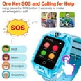 thumbnail image 4 of Eurhowing GPS SmartWatch, 4G Kids Phone Watch with 2 Way Video Call, Real-Time Location, SOS, Voice Chat, HD Touch Screen, Dual Camera, Gifts for Boys Girls Age 3-15, Blue, 4 of 10