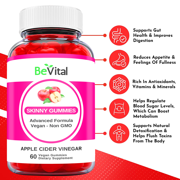 (5 Pack) Be Vital Keto ACV Gummies - Supplement for Weight Loss - Energy & Focus Boosting Dietary Supplements for Weight Management & Metabolism - Fat Burn - 300 Gummies