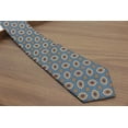 thumbnail image 3 of Yongchuantie 3.15-inch men's high-quality blue flower pattern formal business banquet Tie, 3 of 6