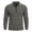 Dark Gray, variant on Long Sleeve Work Shirts for Men Solid Fashion Zip Collared Business Casual Tops Plus Size Winter Clothes