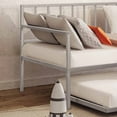 thumbnail image 5 of Furniture of America Vinne Metal 2-Piece Twin Daybed with Trundle Set up to 200 lbs, Silver, 5 of 5