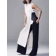 thumbnail image 2 of Vestido de verano largo ajustado con un solo botón, sin mangas, con cuello redondo y abertura con botones, estilo vintage, informal y elegante, 2 of 4