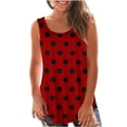 thumbnail image 1 of SDNall Womens Fashion Printing Round-Neck Loose Sleeveless T-Shirt Pullover, 1 of 6