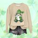 thumbnail image 2 of Camiseta de Manga Larga de la Mujer Grinch Navidad Impresa Casual con Detalle de la Manga Festiva, Camisetas de Navidad de Manga Larga de la Mujer, 2 of 5