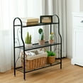 thumbnail image 4 of Gymax 3-Tier Metal Plant Stand Elegant Scrollwork Pattern Flower Display Shelf, 4 of 10
