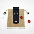 thumbnail image 3 of Fnochy Outdoor Foraging Bag Waxed Canvas Waist Packs, Collapsible Mushroom Storage Bags for Camping Hiking - Khaki, 3 of 6