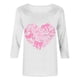 thumbnail image 5 of RKSTN Valentines Gift 3/4 Length Sleeve Womens Tops Oversized Crewneck Valentine Day Loves Heart Graphic Print Short Sleeve T Shirt Womens Casual Plus Size Round Neck Three Quarter Sleeve Tee Shirt, 5 of 7