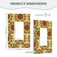 thumbnail image 5 of ZICANCN Outlet Covers Wall Plate, Sunflower Drawing Watercolor Style Light Switch Cover Decorative, Duplex Toggle Combo 1-Gang, 5 of 9