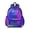 Blue and Purple, variant on Black and White Checkered Pattern Backpack for School, Cute School Bag with Adjustable Shoulder Straps and Padded Back, 13.4"x11"x4.7"